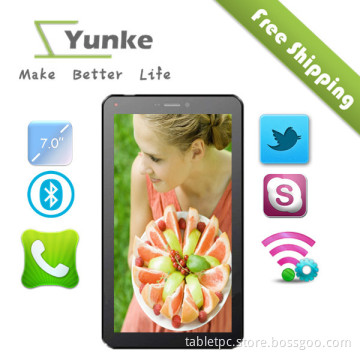 3g call a20 7 inch android tablet pc with wifi BT and HDMI dual core and dual camera cheap price
